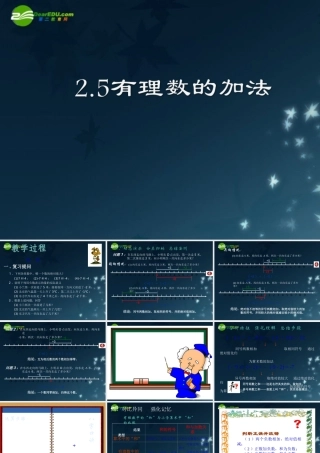 七年级数学上册 2.5有理数的加法课件 冀教版 课件