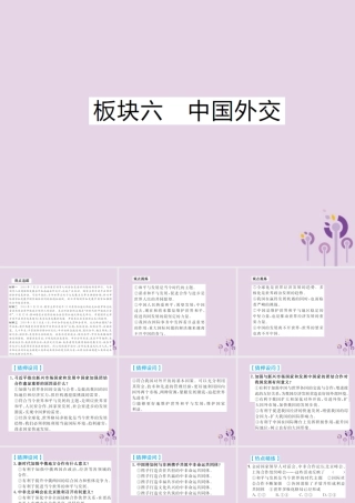 中考道德与法治总复习 板块六 中国外交课件