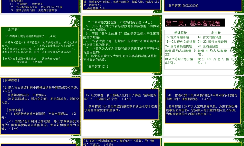 8探究式学习 高考语文冲刺分类复习课件全集下 新课标 人教版 高考语文冲刺分类复习课件全集下 新课标 人教版