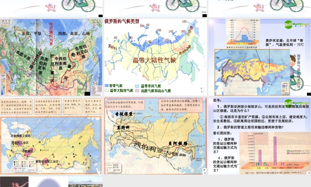 七年级地理下册 俄罗斯课件 商务星球版 课件