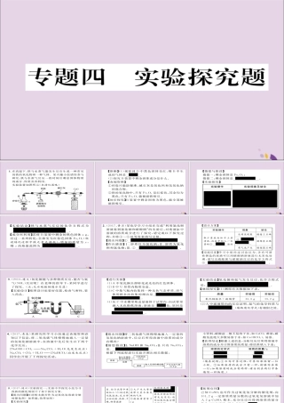 (遵义专版)中考化学总复习 第2编 重点题型突破篇 专题4 实验探究题(精练)课件