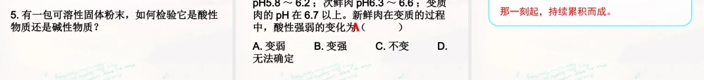 九年级化学下册 73 溶液的酸碱性课件 (新版)鲁教版 课件