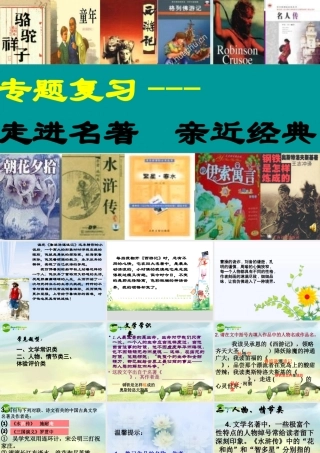 中考语文专题复习 走进名著，亲近经典课件 新人教版 课件