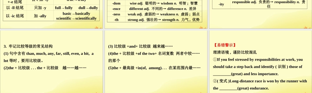 (通用版)高考英语二轮复习 专题4 语法填空 423 词形转换课件 新人教版 课件