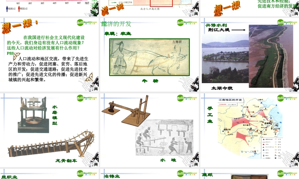 七年级历史上册(南方经济的发展)课件1 华东师大版 课件
