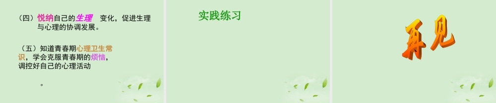 七年级政治 半期复习课件 人教新课标版 课件