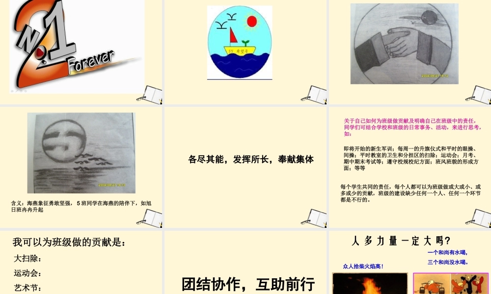 七年级政治 第一课第二框创建新集体 课件 人教新课标版 课件