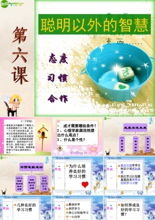 七年级政治上册 第六课聪明以外的智慧课件 教科版 课件