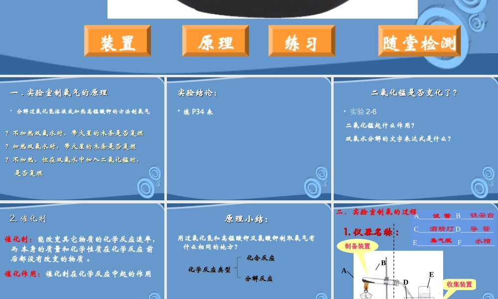 九年级化学 课题3 制取氧气课件  人教新课标版 课件