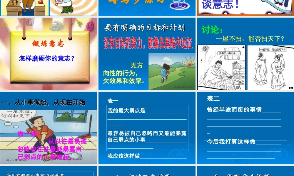 七年级政治 立志与成功 课件