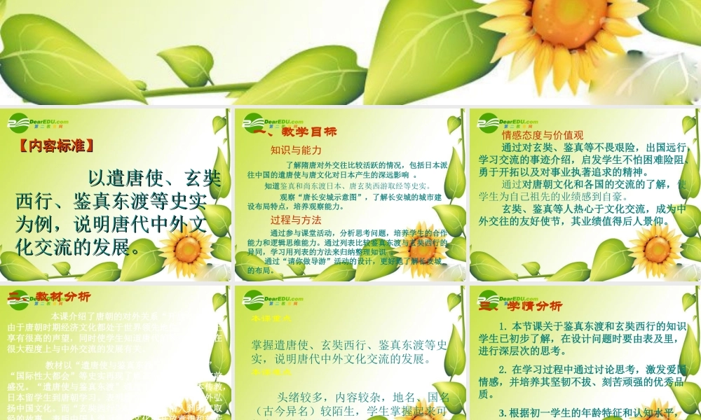 七年级历史下册开放与交流1课件北师大版 课件