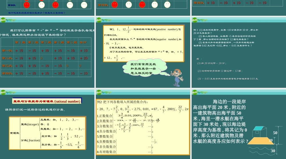 七年级数学上册 1.2 有理数课件(2)人教新课标版 课件