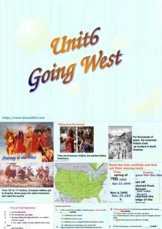 Unit6 Going Westreading and language points高三英语课件 新课标 人教版 课件