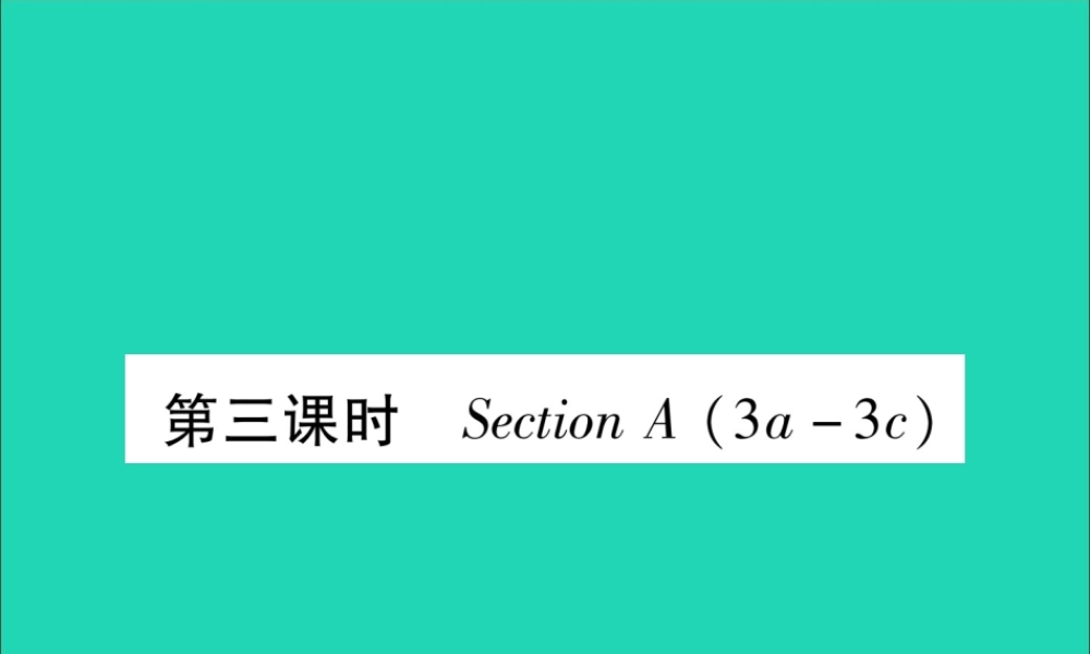 (毕节专版)秋八年级英语上册 Unit 3 I m more outgoing than my sister(第3课时)作业课件 (新版)人教新目标版 课件