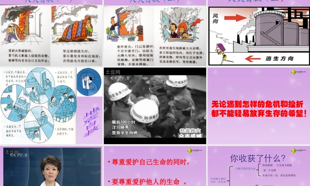 七年级政治上册 第一单元 第一课第二框生命属于我们只有一次课件 鲁教版 课件