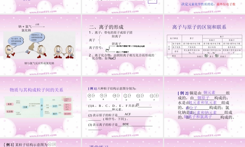 九年级化学离子课件三 新课标 人教版 课件