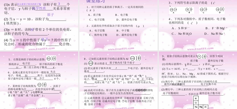 九年级化学离子课件三 新课标 人教版 课件