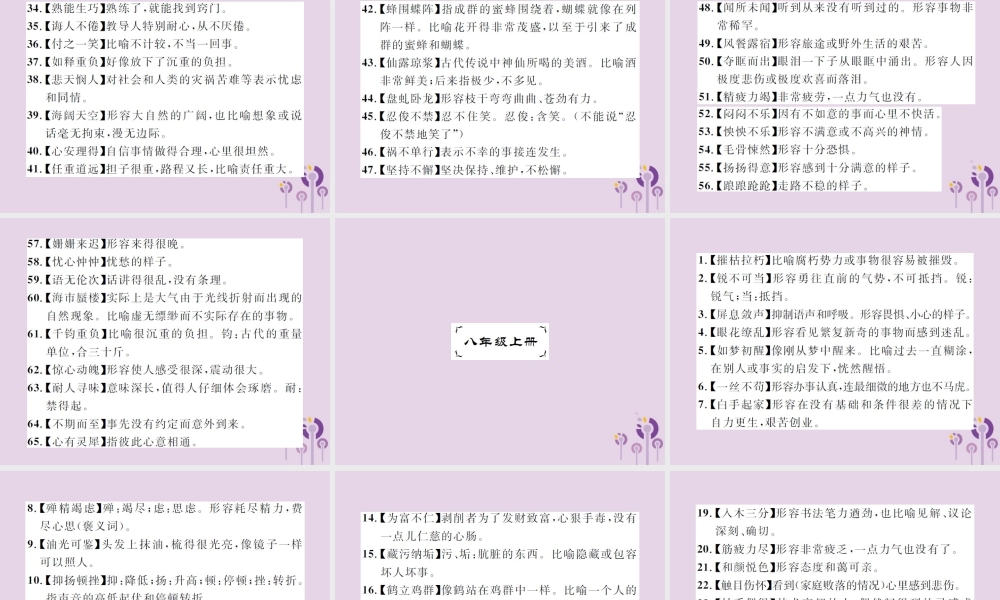 (通用)中考语文总复习 知识清单二 词语(成语)课件