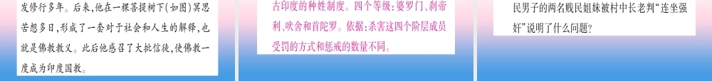 2018秋九年级历史上册 第1单元 古代亚非文明 第3课 古代印度习题课件 新人教版 课件
