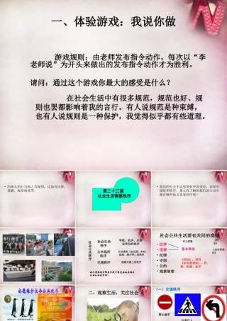 七年级政治下册 第五单元 第23课 不以规矩 难成方圆课件 苏教版 课件