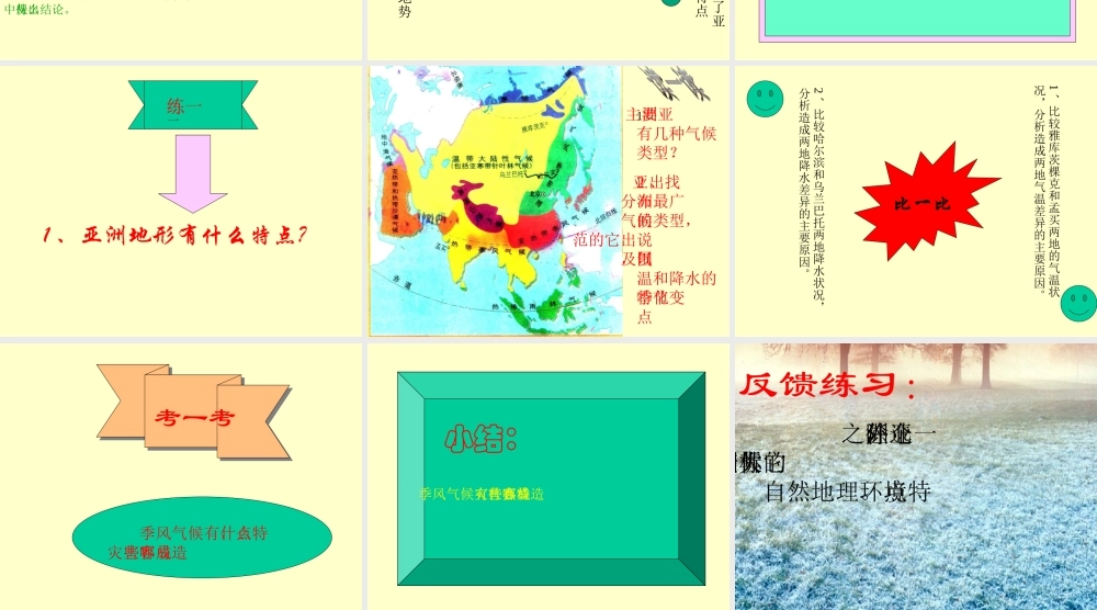 七年级地理第六章第一节亚洲的自然环境课件