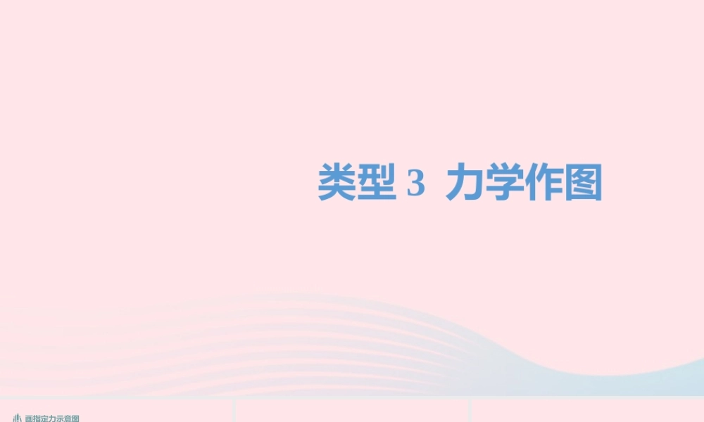 中考物理二轮复习 读图与作图题03 类型三 力学作图题型突破课件