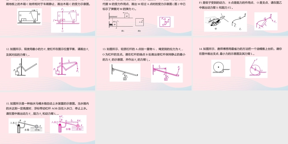 中考物理二轮复习 读图与作图题03 类型三 力学作图题型突破课件