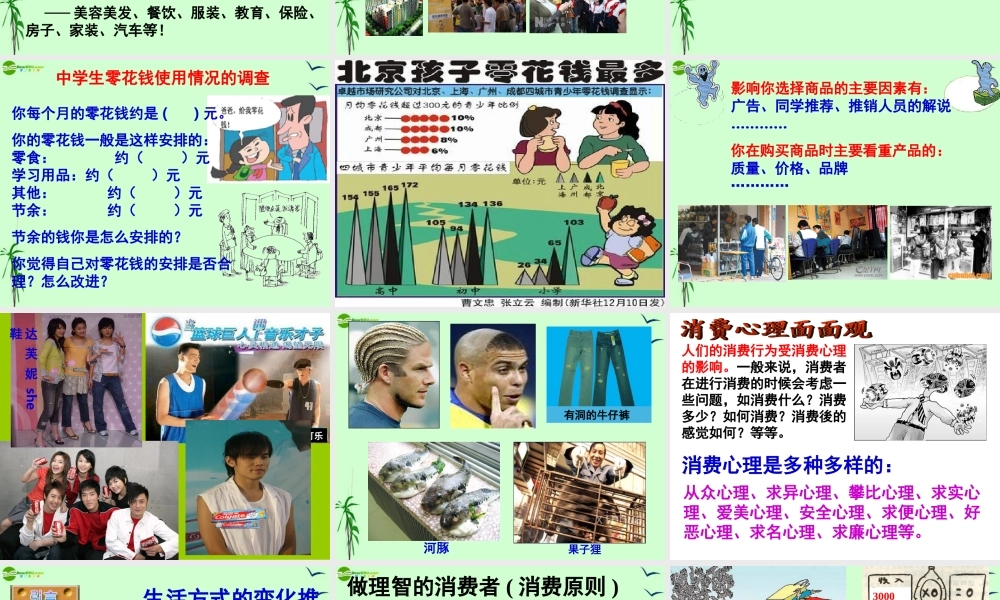 七年级政治上册 第三单元第七课第三框(学会合理消费)课件 人教新课标版 课件