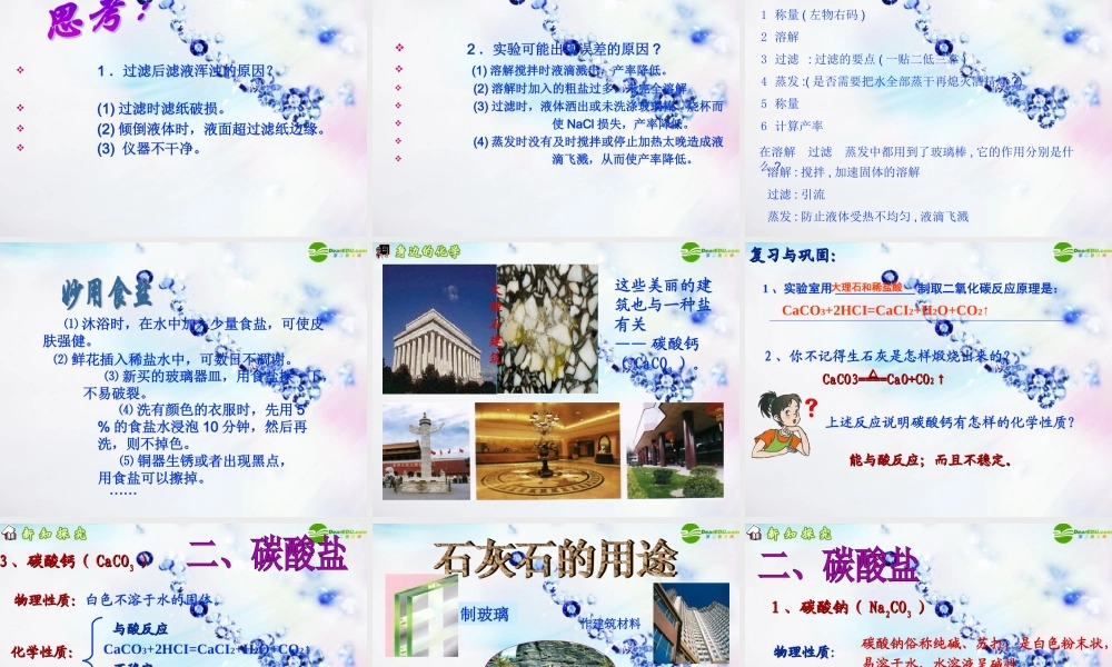 九年级化学下册 生活中常见的盐课件 人教新课标版 课件