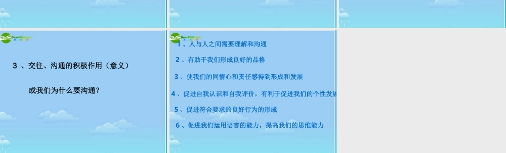 七年级政治下册 学会沟通课件 北师大版 课件