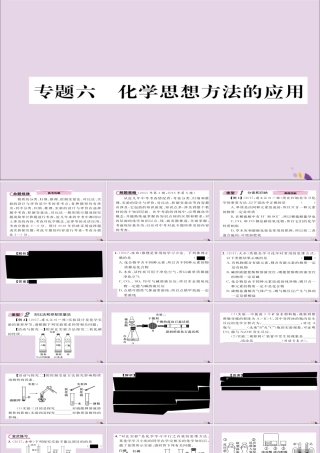 (遵义专版)中考化学总复习 第2编 重点题型突破篇 专题6 化学思想方法的应用(精讲)课件
