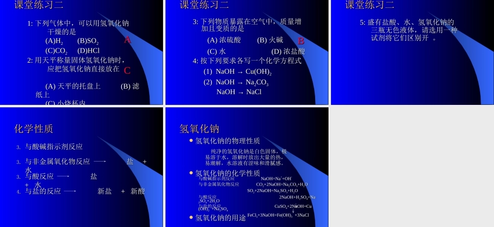 九年级化学氢氧化钠ppt 课件