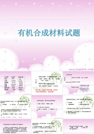 九年级化学有机合成材料试题 课件-2