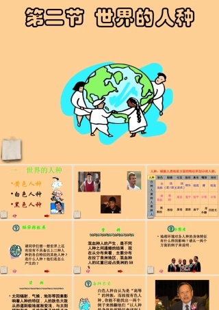 七年级地理上册 第三章世界的居民第二节世界的人种课件 湘教版 课件