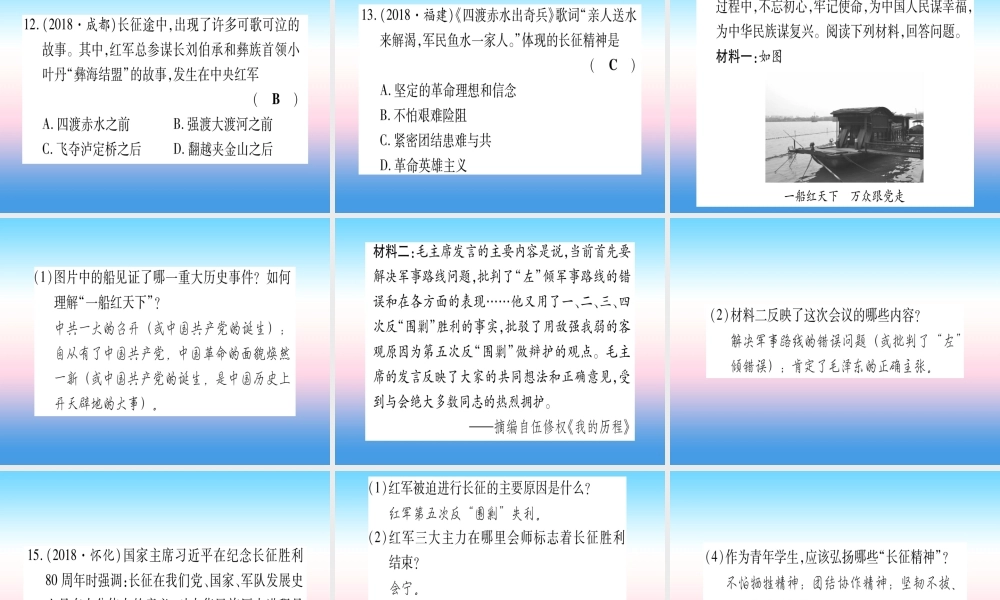 (云南专用)中考历史总复习 第一篇 考点系统复习 板块2 中国近代史 主题三 新民主主义革命的兴起(精练)课件