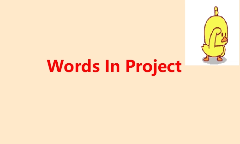 words in project 高一牛津英语模块一Unit3全单元课件[整理八套]