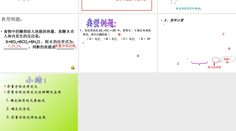 九年级化学上册第五单元课题1 质量守恒定律课件人教新课标 课件
