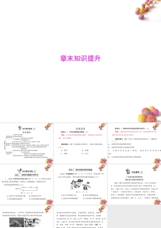 (随堂优化训练)八年级生物上册 第5单元 第17章 章末知识提升课件 北师大版 课件