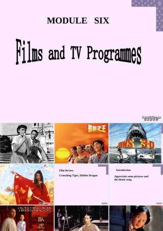 Module6 Films and TV Programmes课件英语外研版必修2 课件