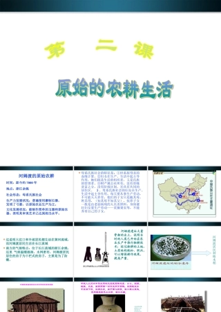 七年级历史上册 第二课原始农耕的生活课件 人教新课标版 课件