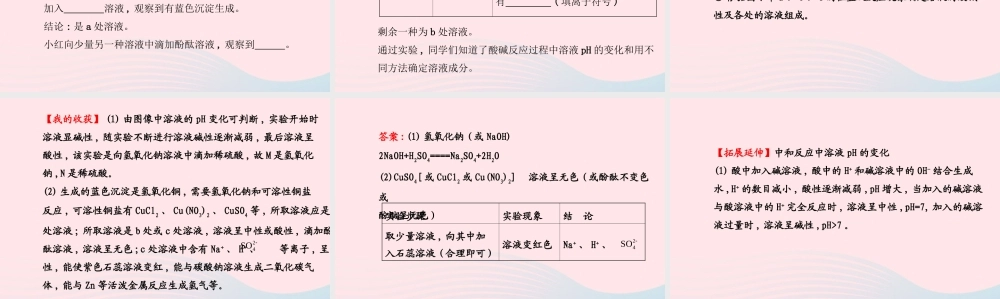 九年级化学下册 第十单元 酸和碱 第2课时中和反应和pH课件 (新版)新人教版 课件