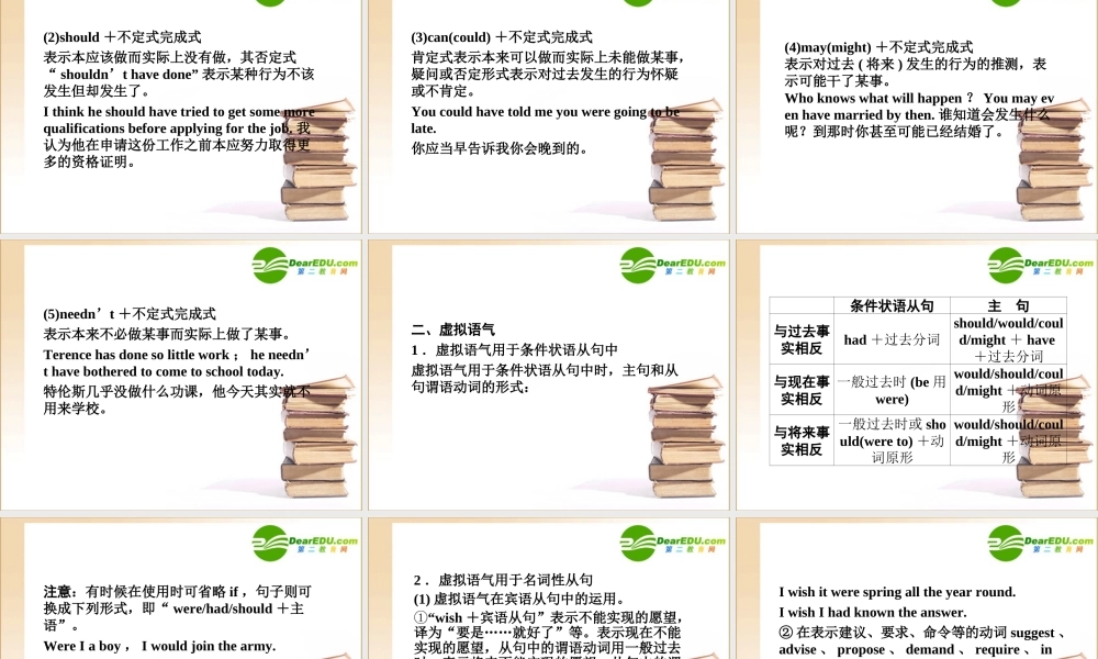 (陕西)(龙门亮剑)高三英语一轮课件 语法探究(9)外研版 课件