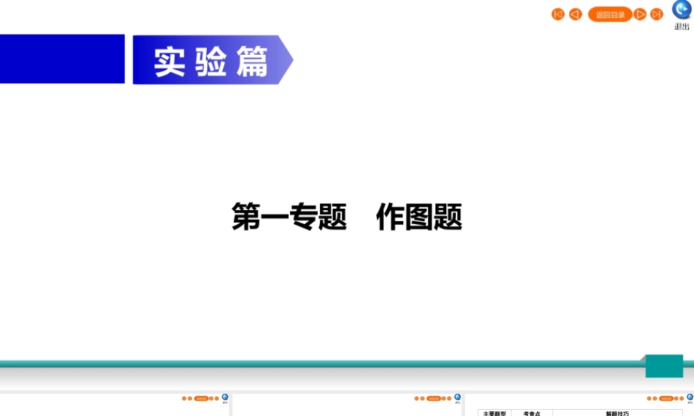 中考物理二轮复习 专题1 作图题 第1节 光学作图课件