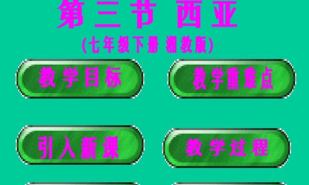七年级地理(西亚)课件 湘教版 课件