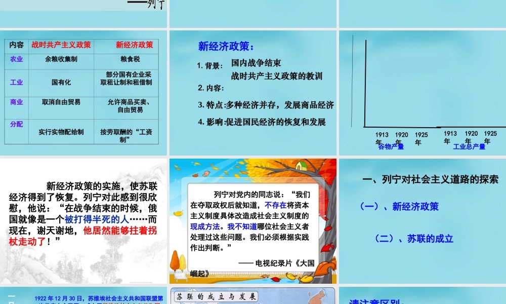 九年级历史下册 2 对社会主义道路的探索课件 新人教版 课件