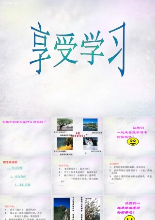 七年级政治上册 1.2.2 享受学习课件2 新人教版 课件