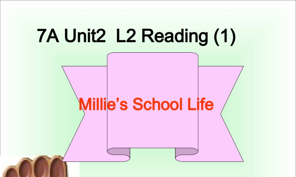 7A Unit2  L2 Reading (1)苏教版 课件