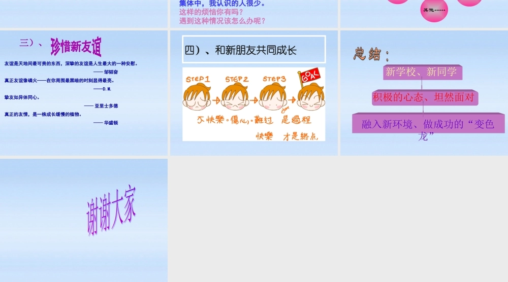 七年级政治上册 笑迎新生活课件 人教新课标版 课件