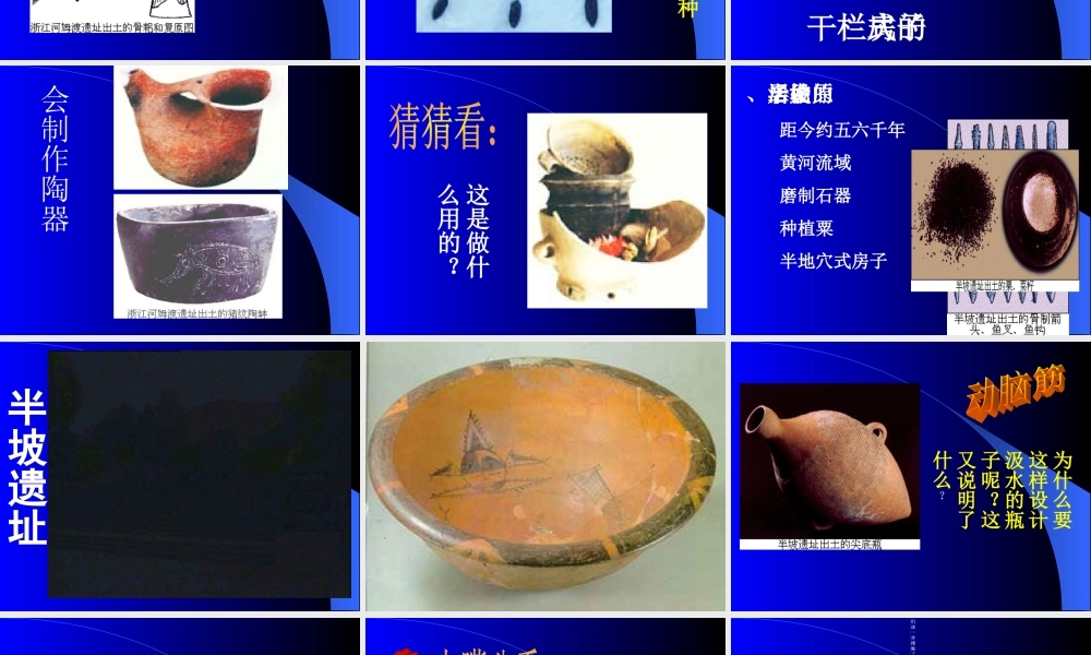 七年级历史第2课原始的农耕生活课件 新课标 人教版 课件