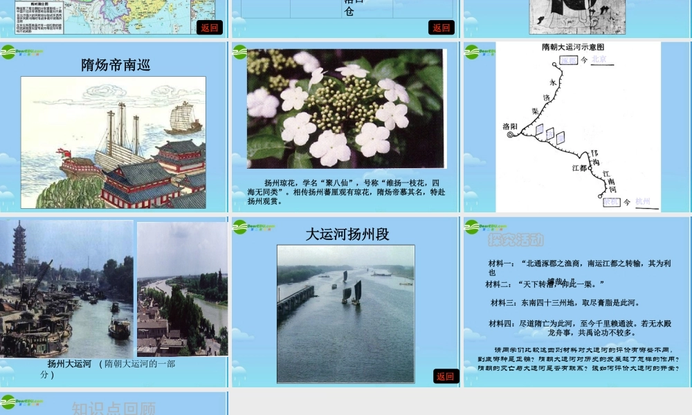 七年级历史下册 繁荣一时的隋朝课件 人教新课标版 课件